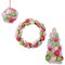 Northlight 3-Piece Speckled Easter Egg Tree, Ball and Wreath Set